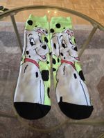 🧦 101 Dalmatiner Socken | neongrün & schwarz