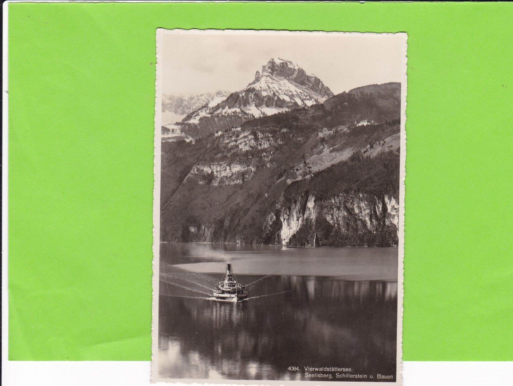 Ansichtskarten: Vierwaldstättersee-Raddampfer-Seelisberg – Gebraucht aus St. Peterzell von neckertal