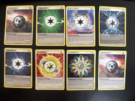 8x Vintage Pokémon Spezial-Energiekarten (2008-2009)
