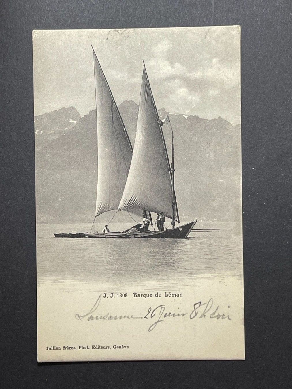 Ansichtskarten: Barque du Leman – Gebraucht aus Steg VS von _vinci_