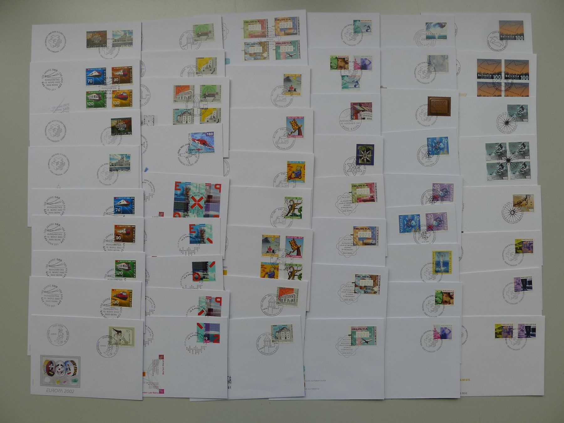Alle Briefmarken: 1955-2015, Riesiger Sammlernachlass mit 2500 FDC & Briefen – Gebraucht aus Sursee von Luzernerraute 8
