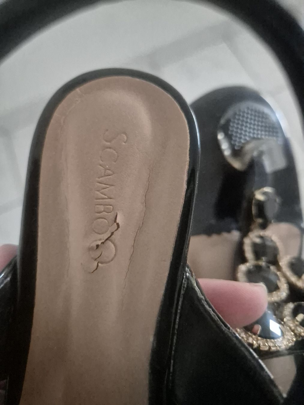 Scarpe da donna: Damensandalen, Schwarz mit Edelsteine, Grösse 35 – Nuovo (secondo la descrizione) da Zürich venduto da Sami78 3