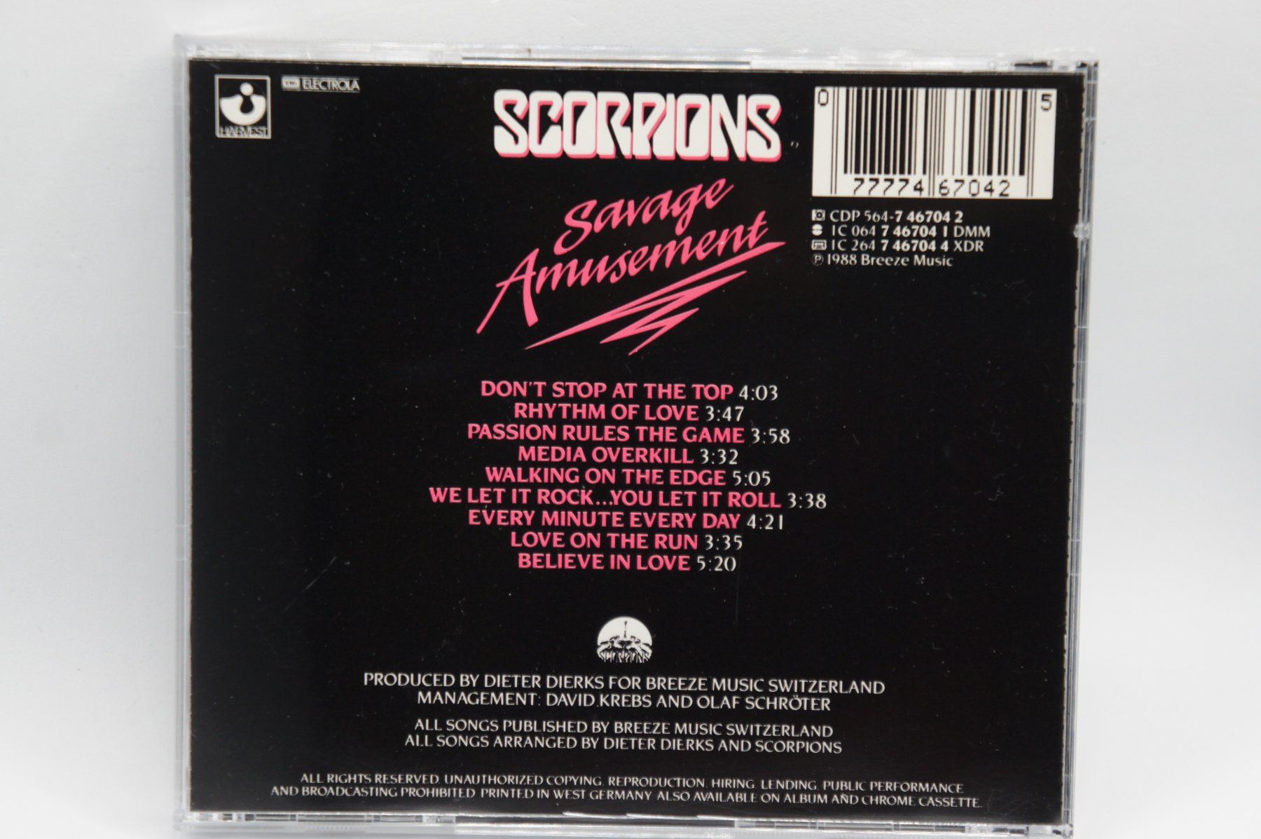 CDs: CD Scorpions – Savage Amusement – D'occasion à Ernetschwil par luisvonerni 1