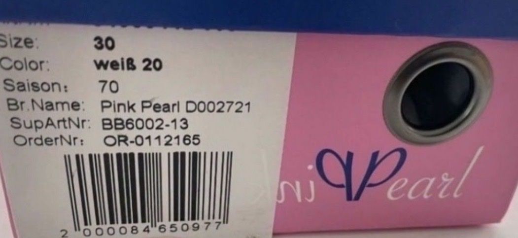 Schuhe für Mädchen: Pink Pearl Sandalen weiss Grösse 30 – Neu (gemäss Beschreibung) aus Freidorf TG von nad_fxh7 3