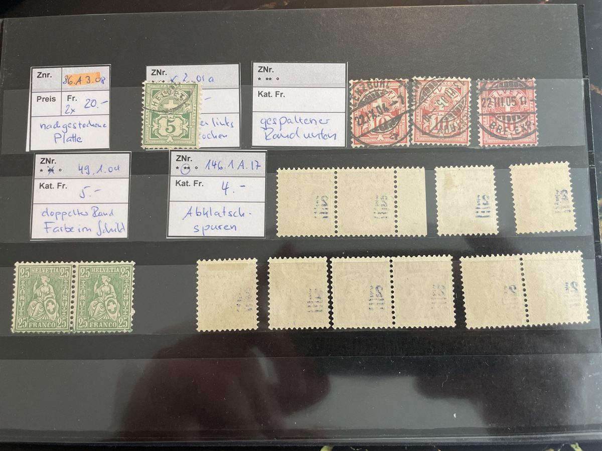 Tutti i francobolli: Abart 16 Briefmarke Top Lot – Usato da Muri AG venduto da Briefmarke-Schweiz 1