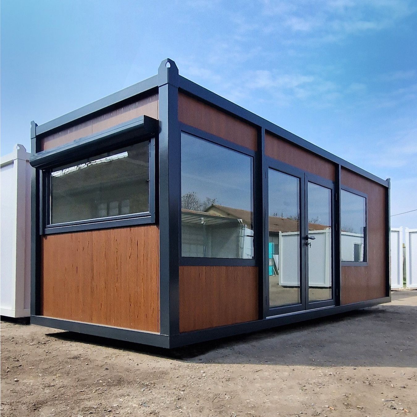 Contenedor modular para oficina, tienda o espacio comercial – 6 × 2,40 m detalle 1