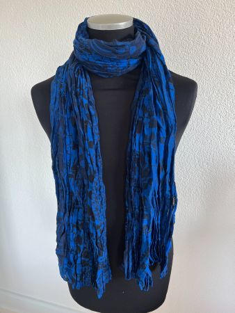 Colora Schal, 27% Seide, Dunkelblau, NEU