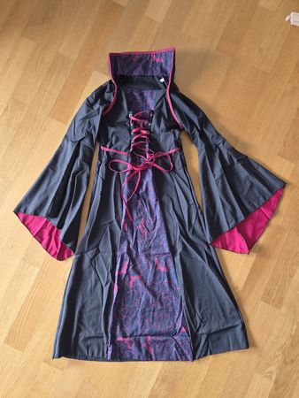 Vampir-Kleid für Halloween, Gr 130, Neu