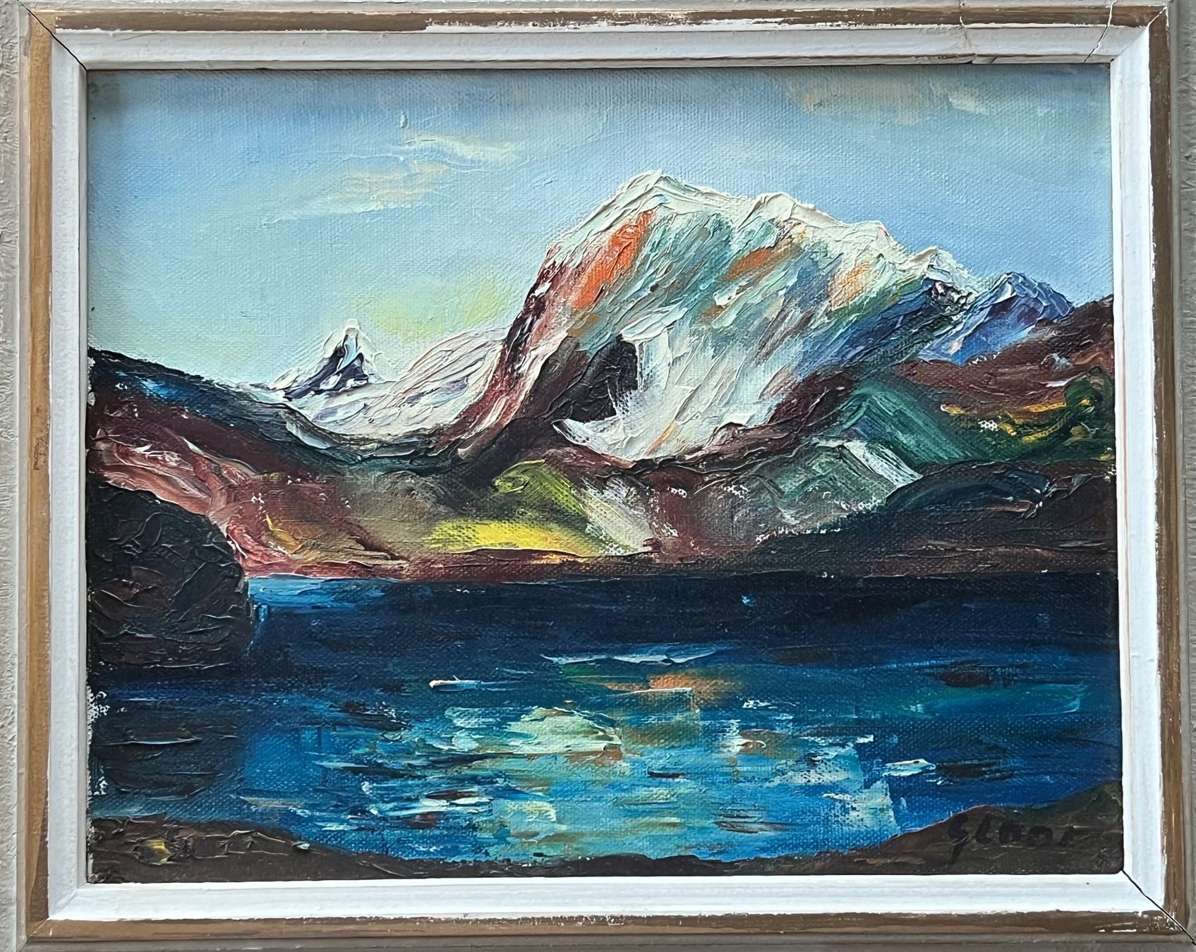 Dipinti: Gloor Gemälde Bergsee im Engadin? – Usato da Adliswil venduto da buch_und_kunst 1