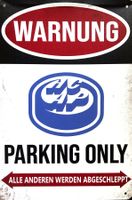 Ambri Piotta Parking Only Blechschild Eishockey Deutsch