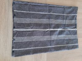 Kopfkissen-Anzug ca. 40x55 cm grau, Druckknopfverschluss