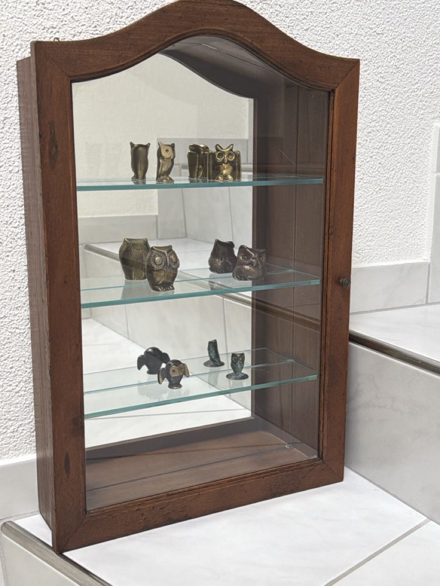 Vetrine: Kleine Wandvitrine aus Holz. – Usato da Biberist venduto da Momo33