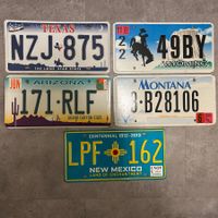 🇺🇸 U.S. 5x Autoschild, Wild West  