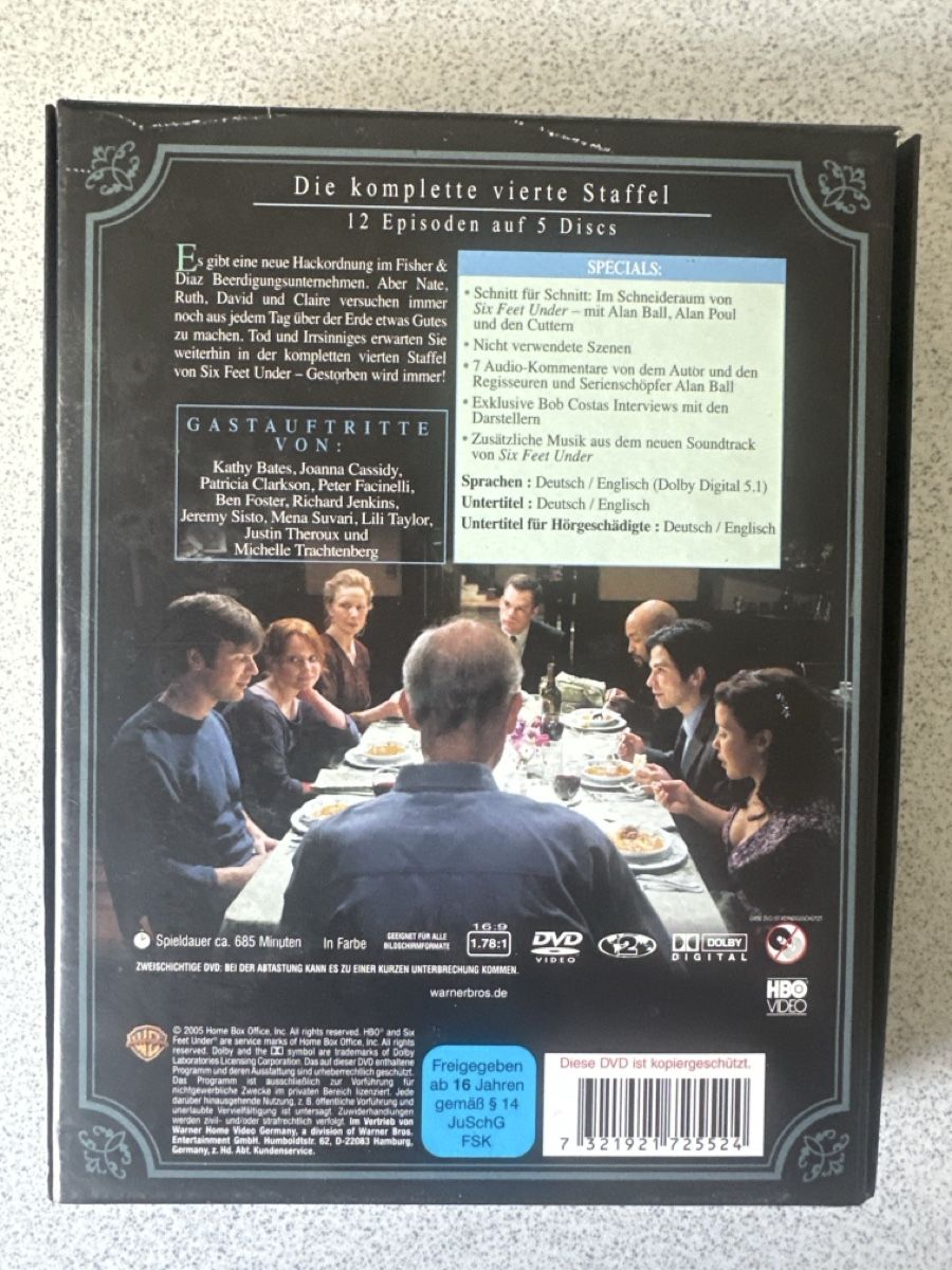 Tutti i DVDs: Six Feet Under Gestorben wird Immer Staffel 4 DVD – Nuovo (secondo la descrizione) da Amriswil venduto da Rederic7 1