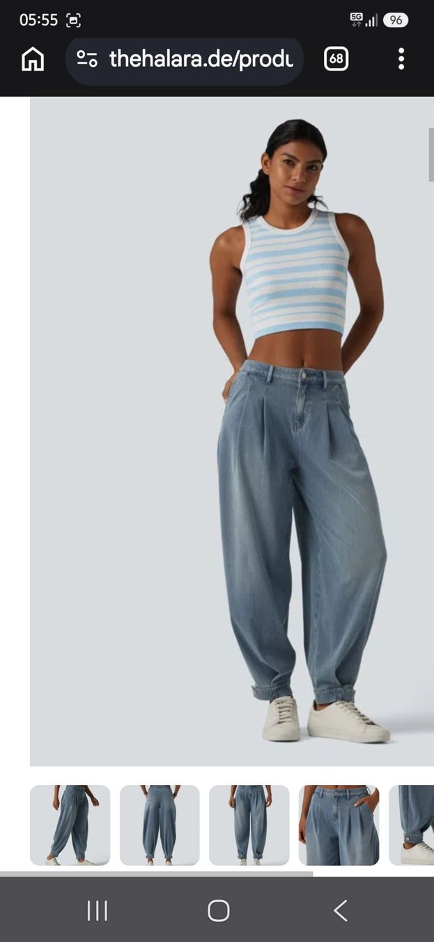 Halara Pantaloni: Halara trend jeans hose neu ballon – Nuovo e nell'imballaggio originale da horn venduto da CherryCrow