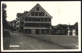 AK Wolfhalden, Strassenpartie im Ort