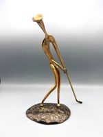 Golferfigur Messing von Yves Lohé