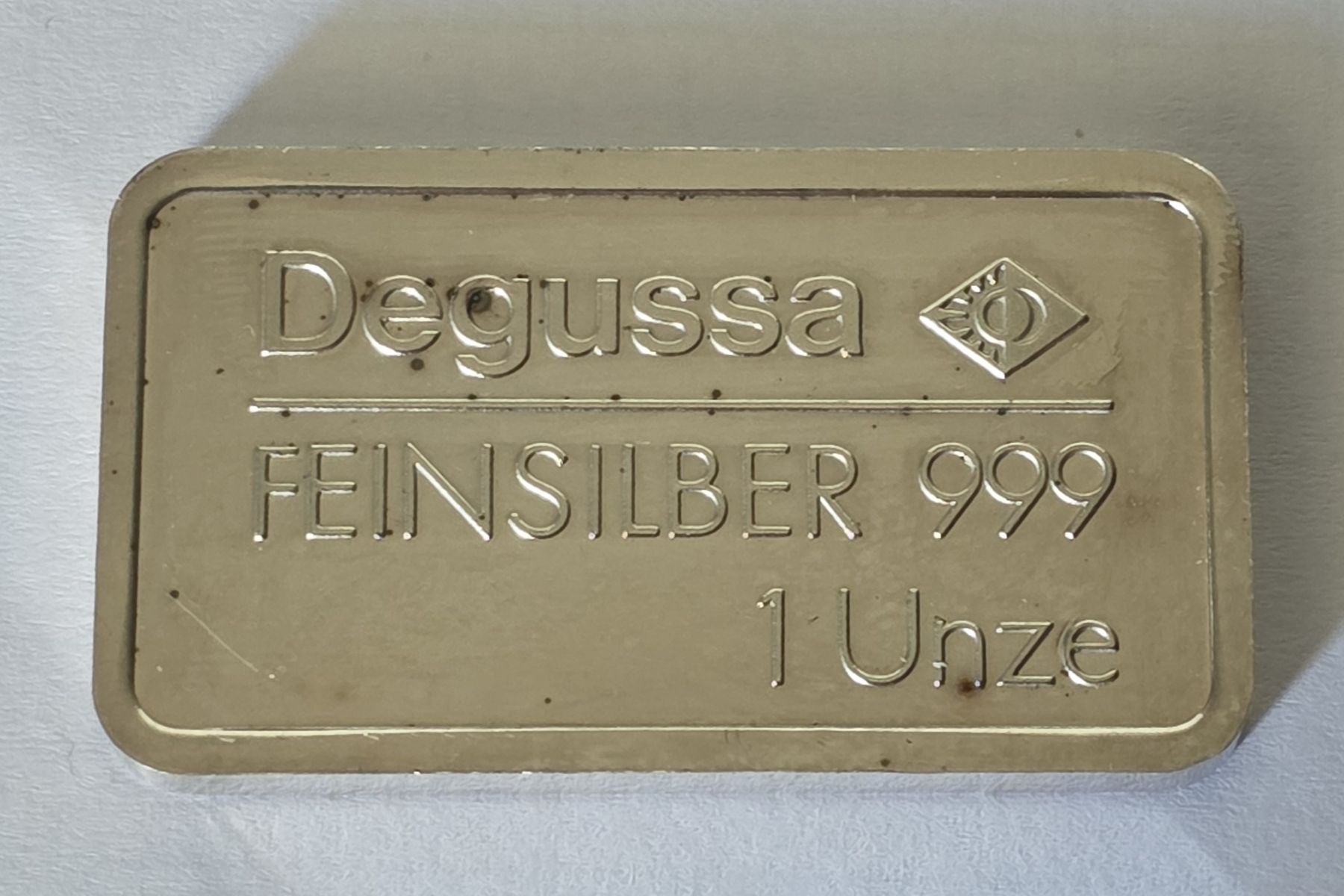Edelmetalle: 1 Unze Silber Degussa – Neu (gemäss Beschreibung) aus Meyrin von 126b