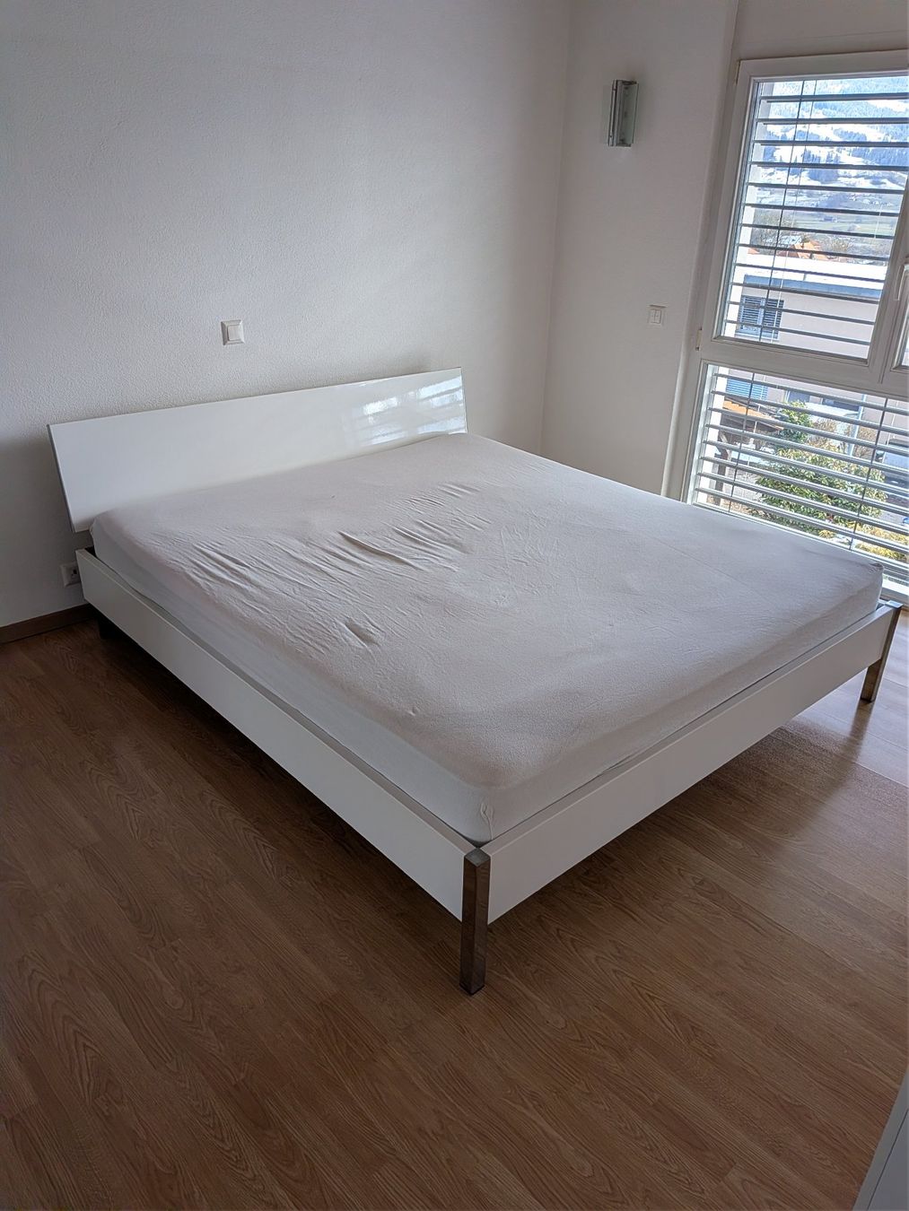 Letti: Lit blanc L188xP210 avec 2 sommiers – Usato da Avry-devant-Pont venduto da OBoss
