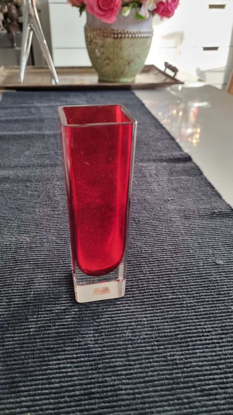 Murano Vasi & Recipienti: ROTE BLOCKVASE MURANO? – Usato da Locarno venduto da ICARO8