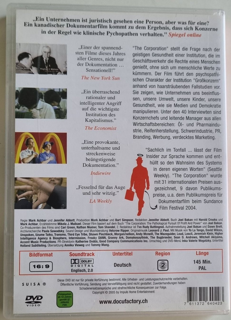 Tutti i DVDs: The Corporation DVD – Usato da Bassersdorf venduto da Ubrunu 1