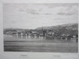 HORGEN  STAHLSTICH BLATTGRÖSSE CA. 34X25CM ZUSTAND GUT