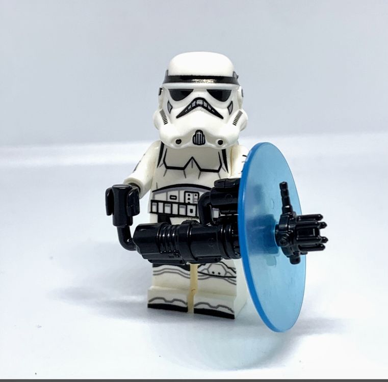 Heavy Stormtrooper Minifigure with Shield Star Wars Jedi Fal (Neu und ...