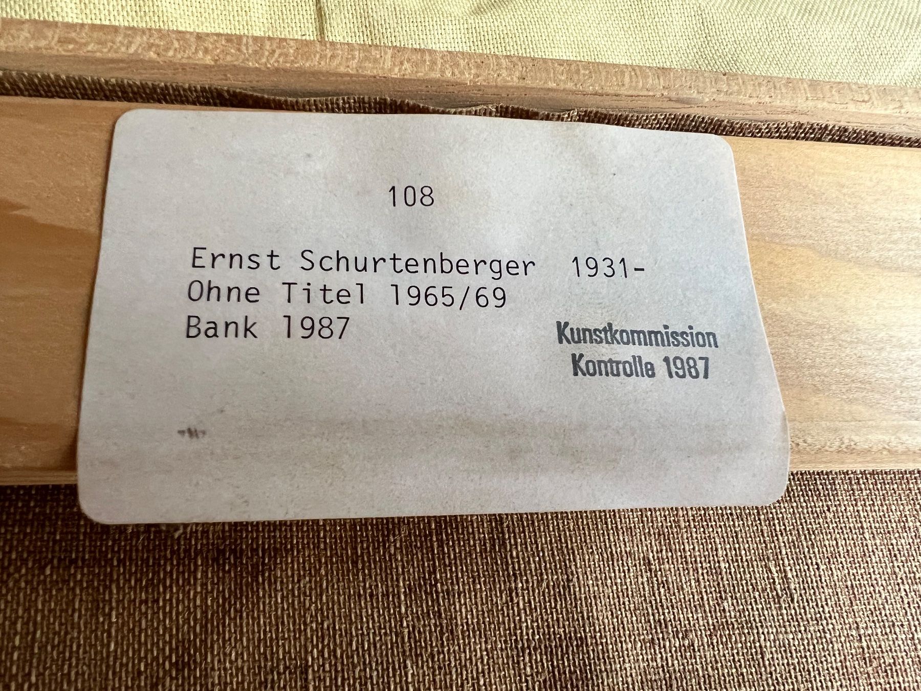Gemälde: Gemälde mit Signatur, Nr 43 – Gebraucht aus Glattfelden von maa_qcj8 8