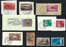 PRO PATRIA, POSTEN, SEHR SAUBERE STEMPEL