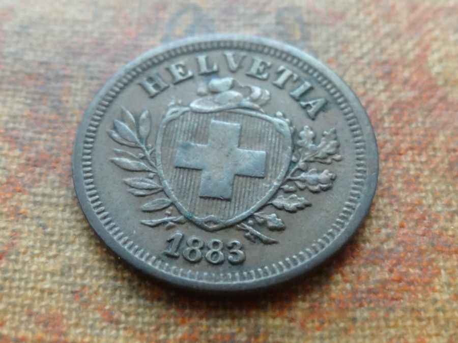 Alle Münzen: 1 Rp. 1883 – Gebraucht aus Romanel-sur-Lausanne von Swift13