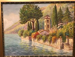 LUGANO ORIA Sign.SURES Öl a. Lwd 76x60cm