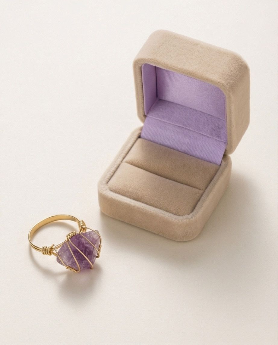 Ringe: Bague améthyste brute dorée - neuve – Neu (gemäss Beschreibung) aus Vuisternens-Romont von gol_xp6p 4