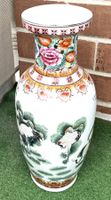 Chin. Bodenvase gross mit Dekor Chrysantheme und Kraniche