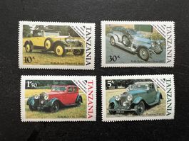 TANZANIA 1985 CLASSIC AUTOS/ROLLS- ROYCE gestempelt (E201)