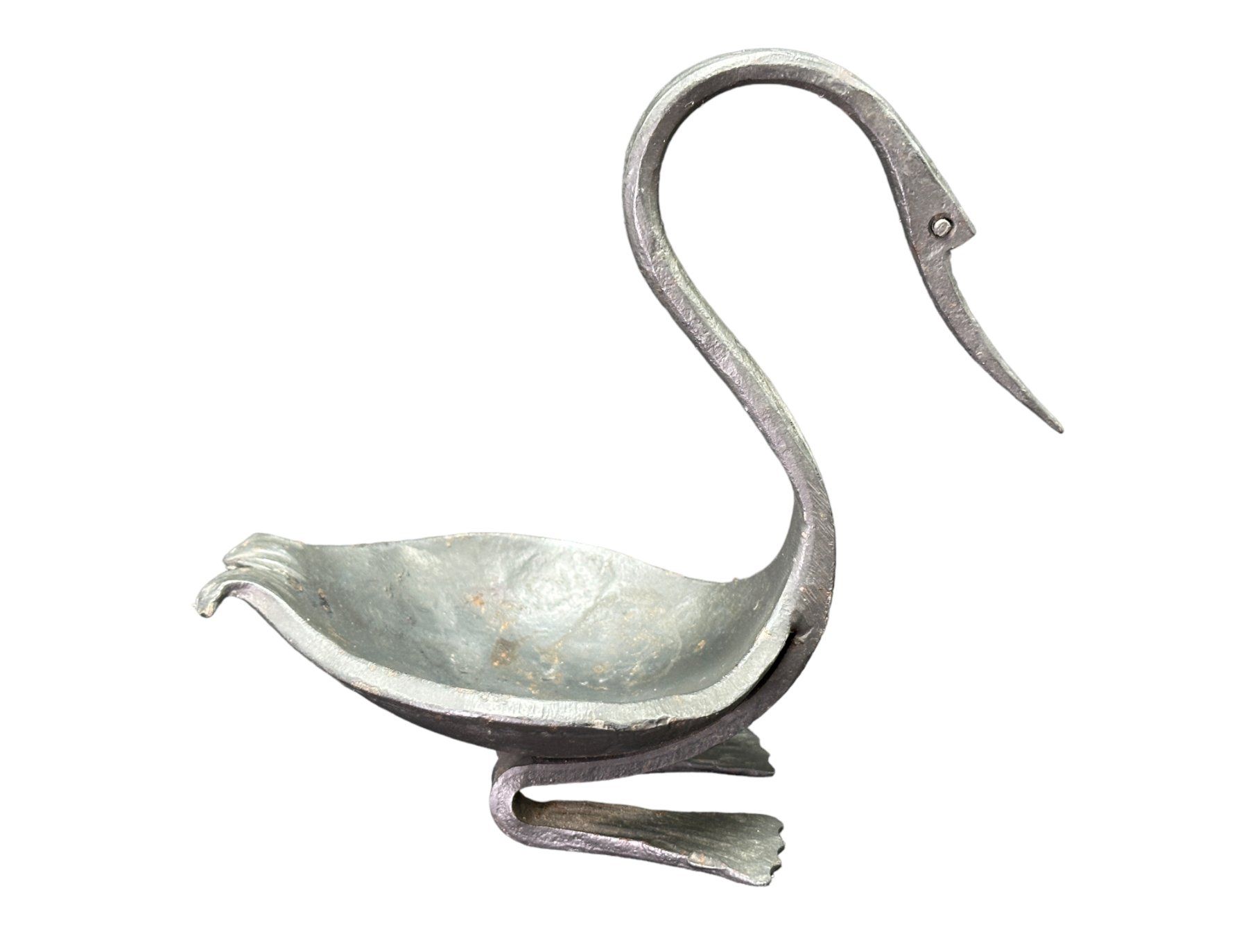 Piatti di portata: Superbe vide poche cendrier cygne en fer forgé – Usato da Morges venduto da deco.vintage 8