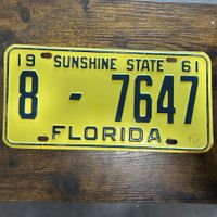 🇺🇸 U.S. Autoschild - Florida 8-7647 - ORIGINAL