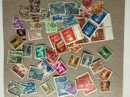 Lot mit postfrischen, ungebrauchten und gestempelten Briefma