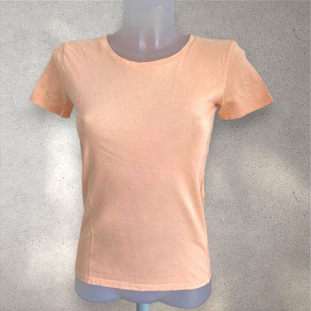 Neues Basic T-Shirt in zartem Korallton – Gr. XS
