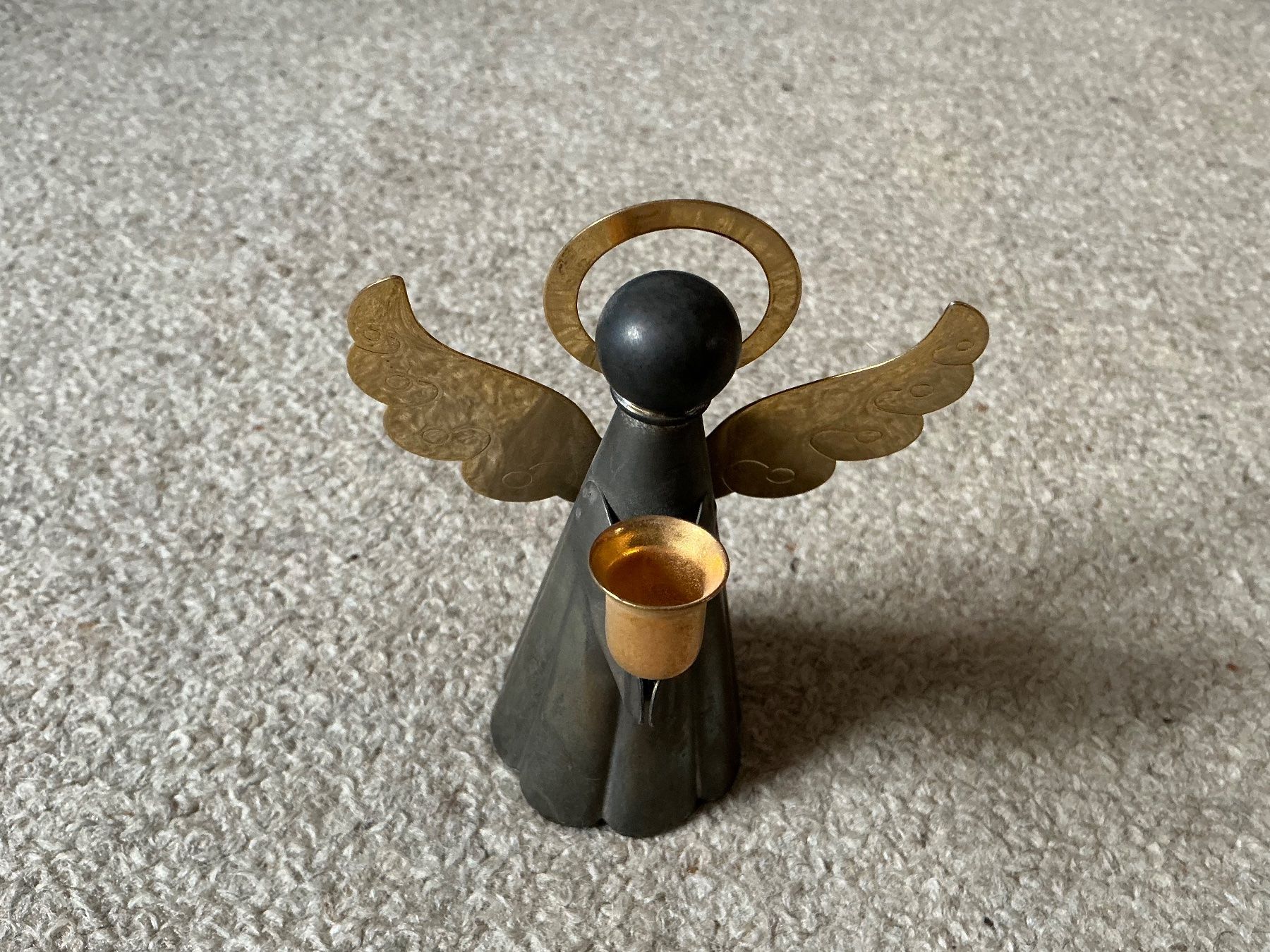Portacandele: 13 Kerzenhalter Engel Messing, gebraucht – Usato da Jona venduto da Jancy60 6