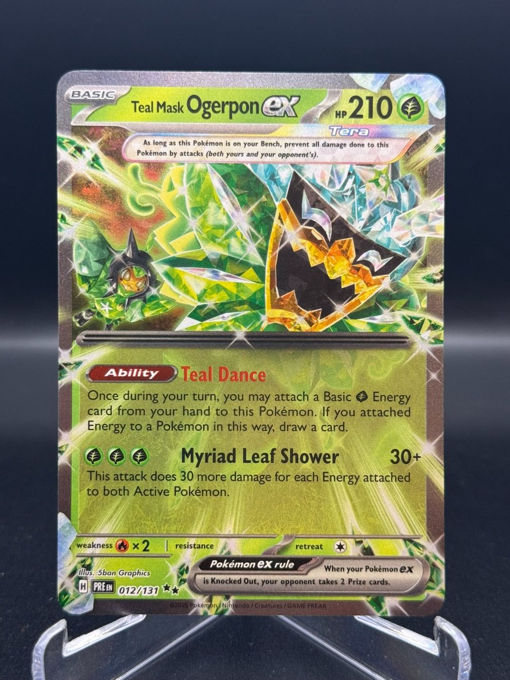 Pokémon Carte collezionabili: Teal Mask Ogerpon ex (PRE 012) – Usato da Birmensdorf ZH venduto da SnorlaxMail