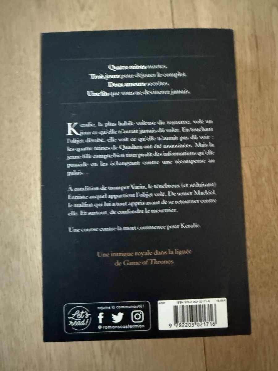 Libri: Four Dead Queens - Astrid Scholte - Casterman - Roman 53 – Nuovo (secondo la descrizione) da Zürich venduto da Irassa 1
