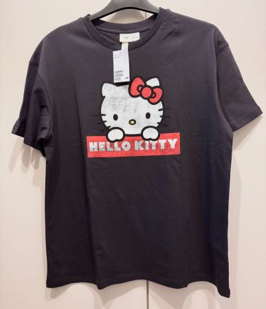 T-shirt H&M HELLO KITTY Sanrio, couleur black, taille M