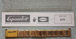 NOS, EXPANDRO Uhrenarmband goldig, leicht,sehr flexibel