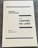 : "Notice Historique Contrée de Lens" - Prieur de Lens