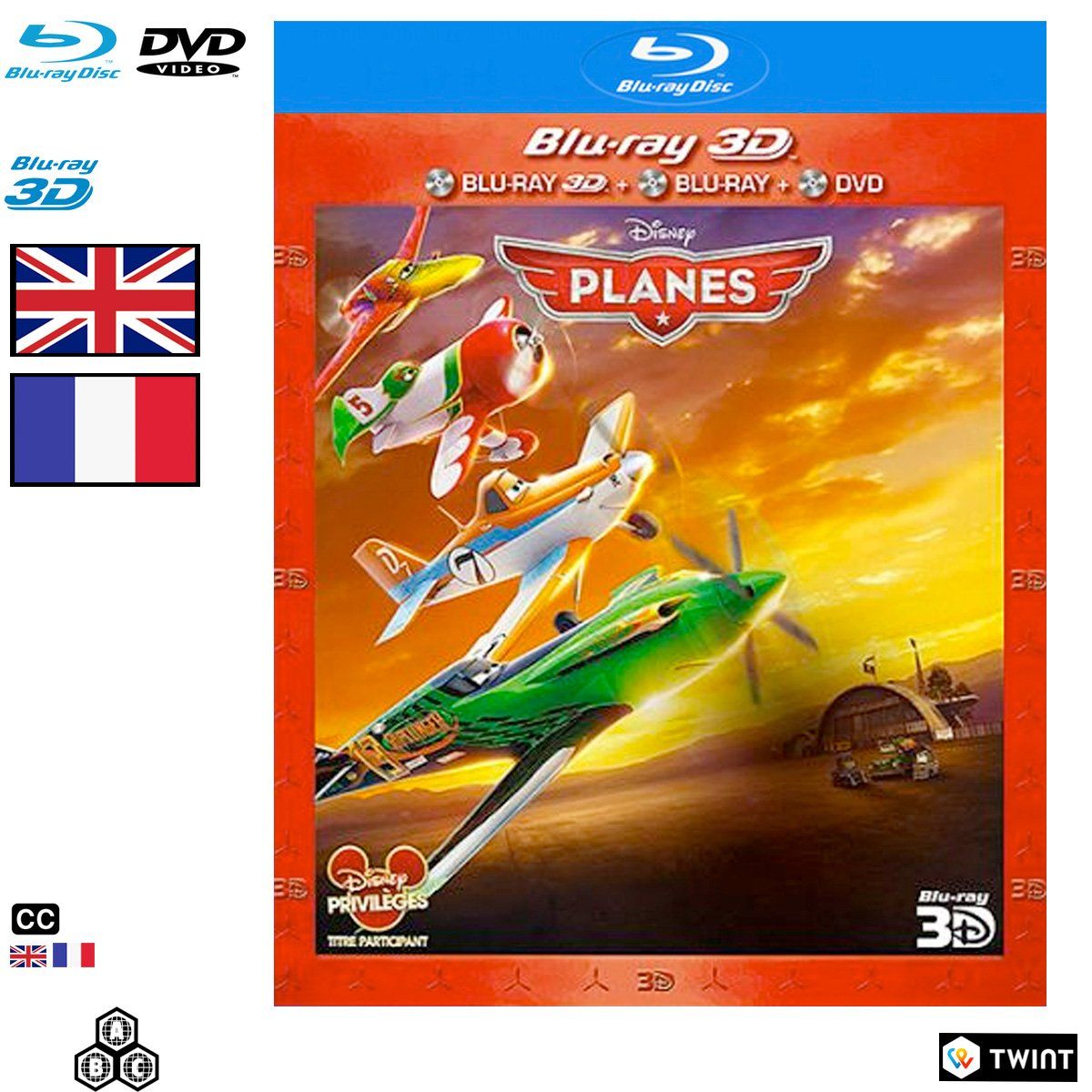 Tutti i DVDs: Planes (2013) - Blu-ray 3D + Blu-ray + DVD – Usato da Semsales venduto da __Florian__