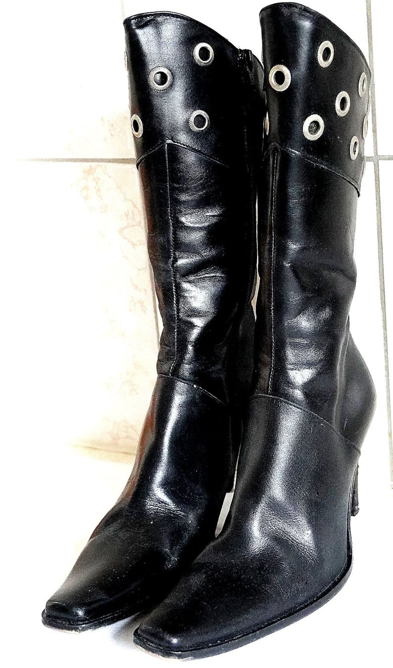 Scarpe da donna: Damenstiefel Leder hohe Absätze 36 – Usato da Baar venduto da 2cvbaar