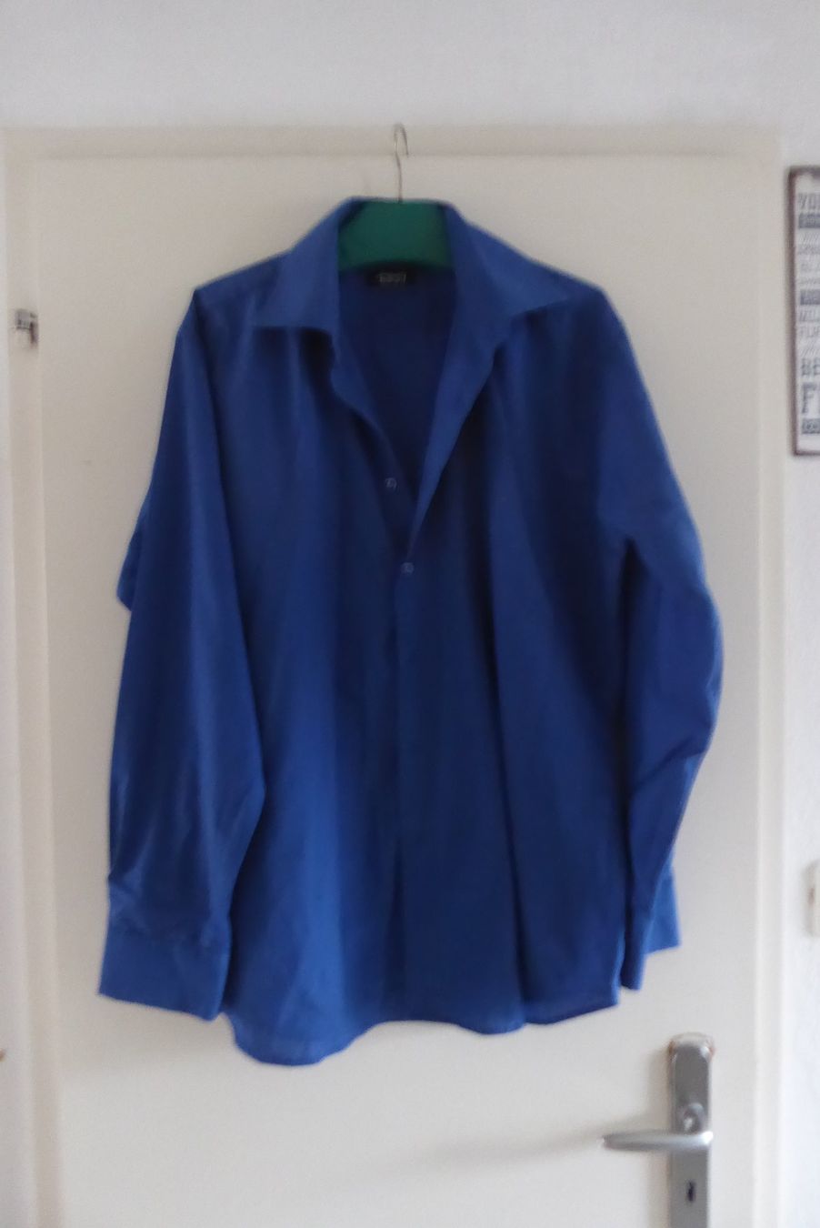 Camicie: d blaues Herren Hemd Gr 42 OYi – Usato da Sargans venduto da Benziner 1