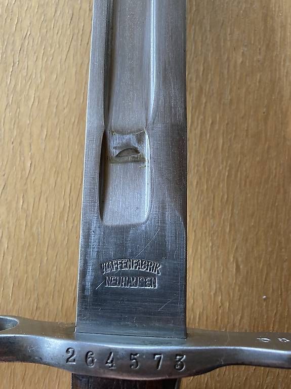 Schweizer Armee Armi bianche: Bajonett 1899 – Usato da Kirchberg BE venduto da Multimeter_93 3