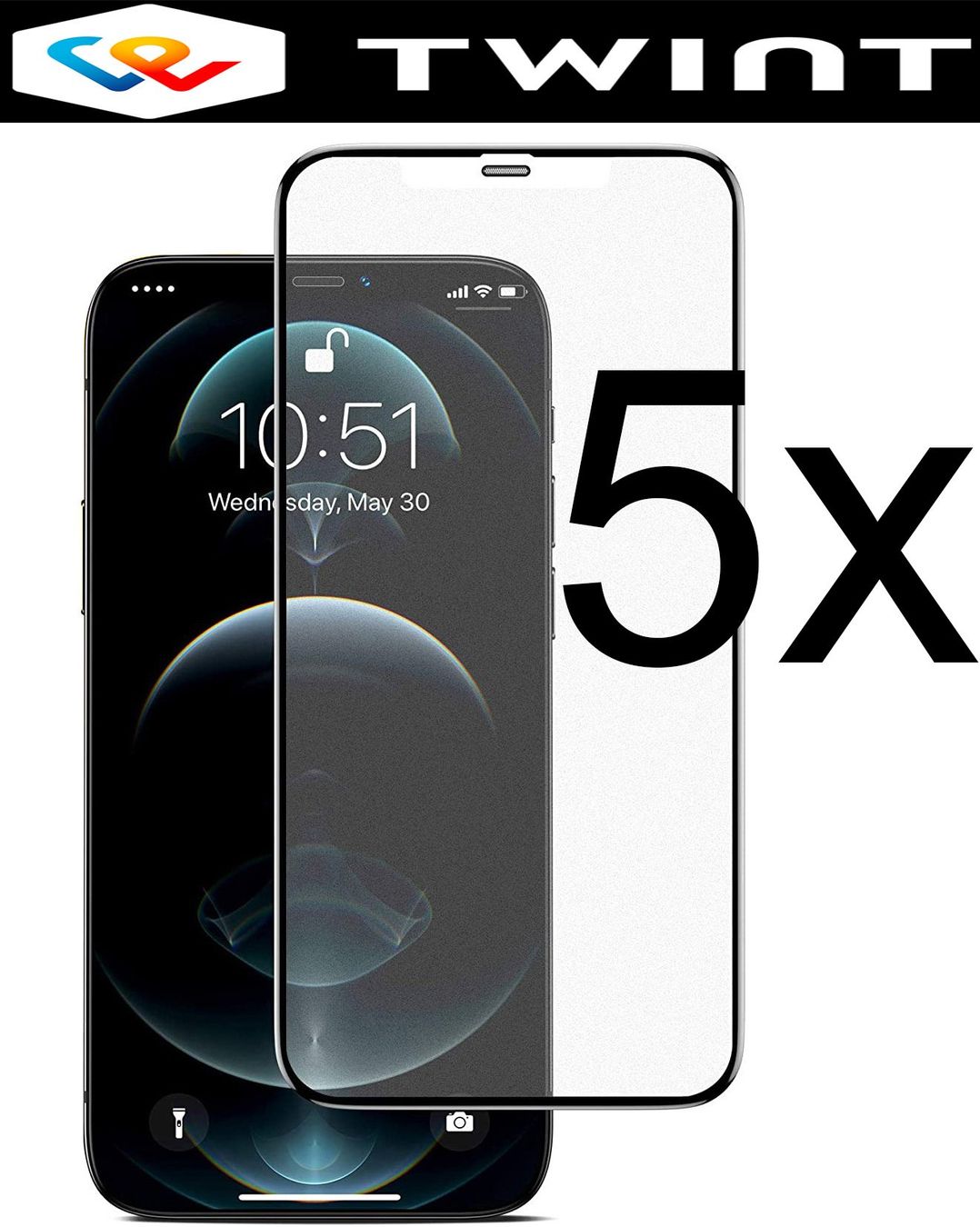 Cover & Protezioni schermo: 5x iPhone 13 / PRO / MAX / MINI Panzerglas SCHUTZGLAS GLAS – Nuovo e nell'imballaggio originale da Volketswil venduto da coverandmore