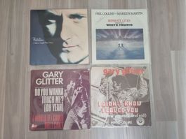 Single 7" Kleine Singlesammlung von 4 Stk. Aktion ab 1 Fr.